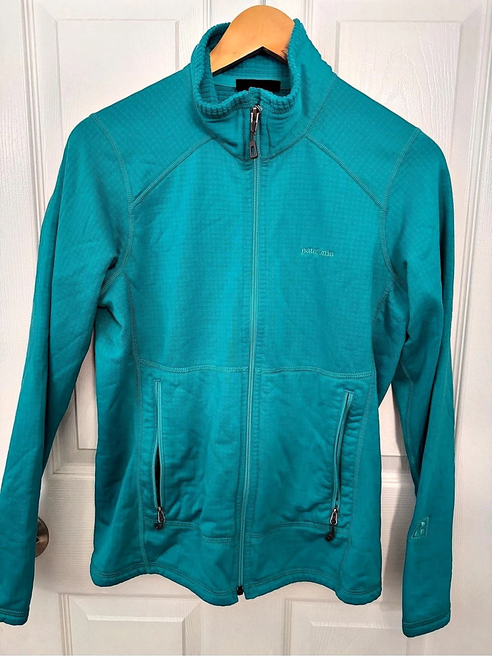 Patagonia Women's R1 Full-Zip Jacket Fleece Blue Medium
